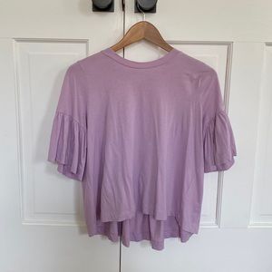 DEMYLEE ruffle sleeve tee